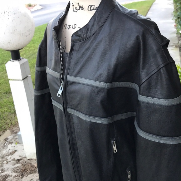 SALE Unik leather motorcycle jacket size 2XL - Picture 5 of 8